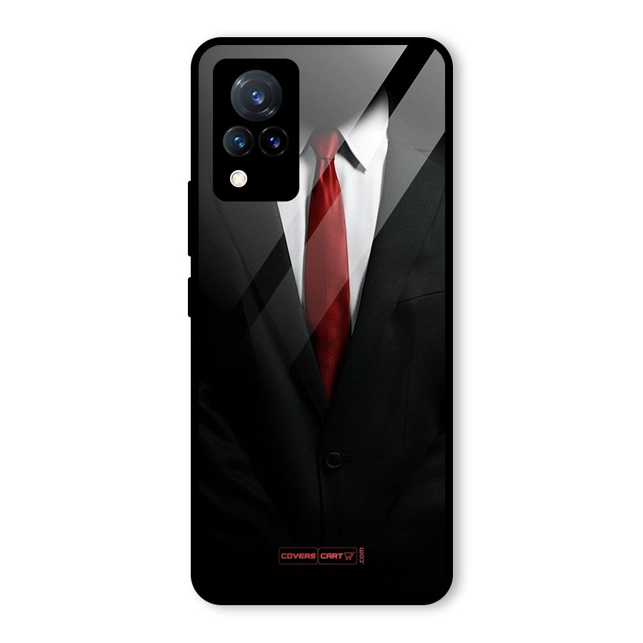 Classic Suit Glass Back Case for Vivo V21 5G