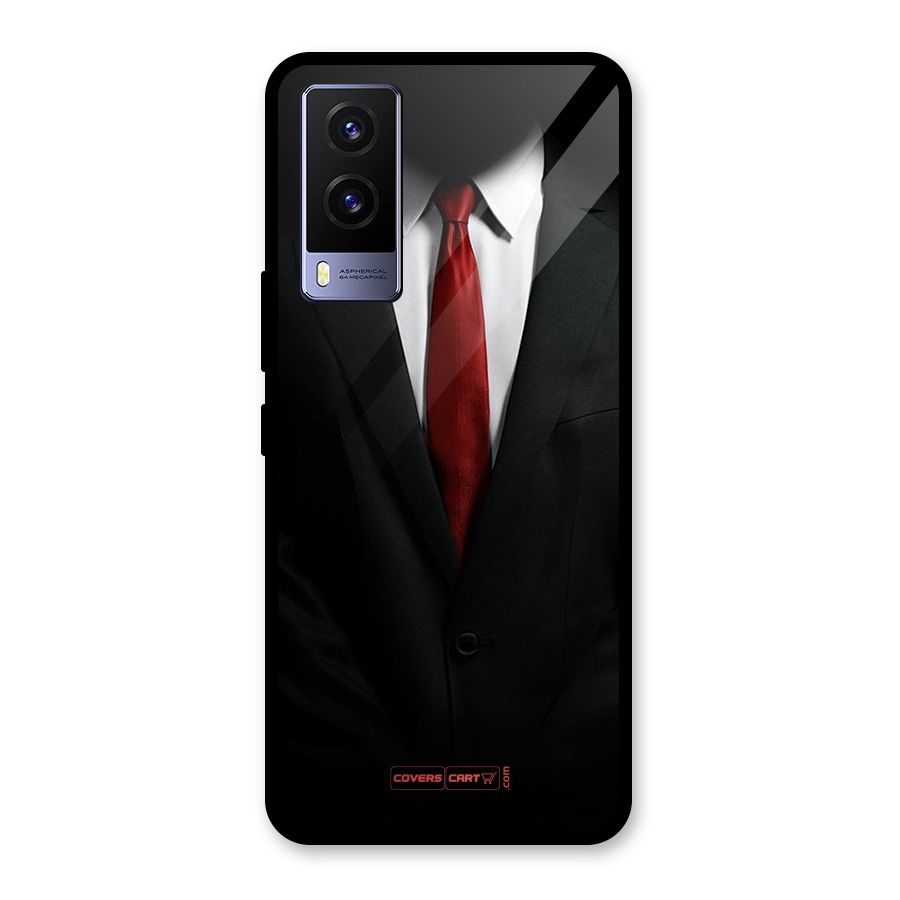 Classic Suit Glass Back Case for Vivo V21e 5G