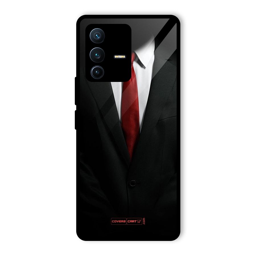 Classic Suit Glass Back Case for Vivo V23 Pro
