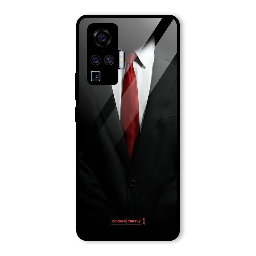 Classic Suit Glass Back Case for Vivo X50 Pro