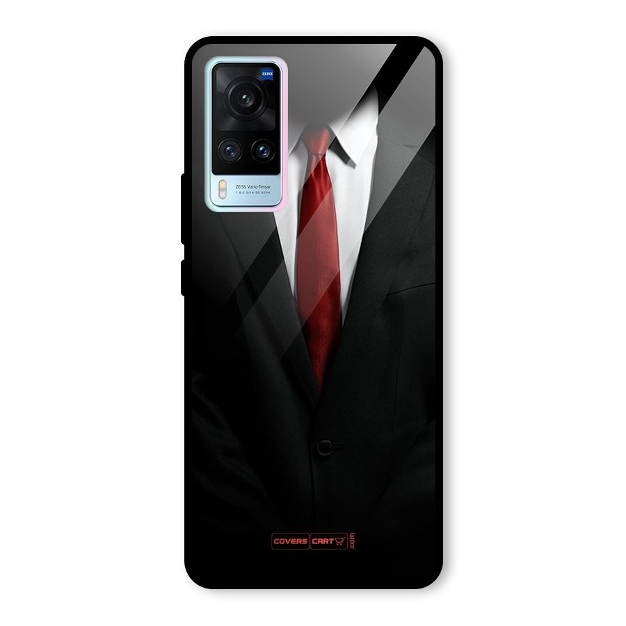 Classic Suit Glass Back Case for Vivo X60