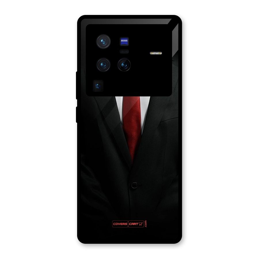 Classic Suit Glass Back Case for Vivo X80 Pro
