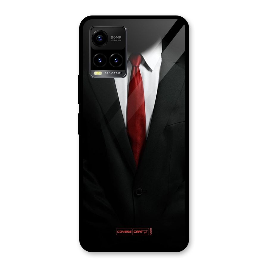 Classic Suit Glass Back Case for Vivo Y21T