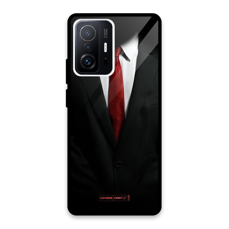 Classic Suit Glass Back Case for Xiaomi 11T Pro