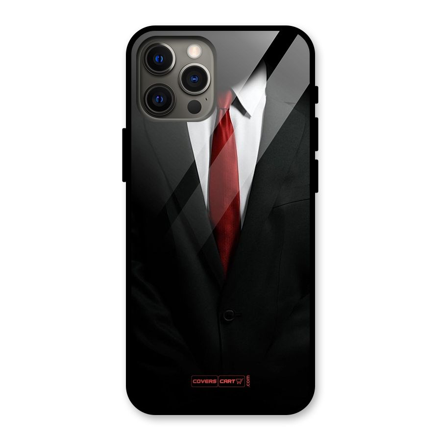 Classic Suit Glass Back Case for iPhone 12 Pro Max