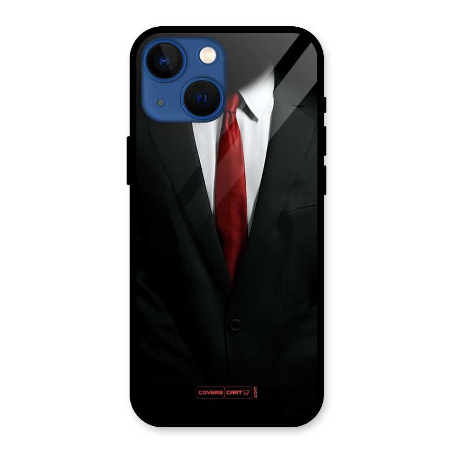 Classic Suit Glass Back Case for iPhone 13 Mini