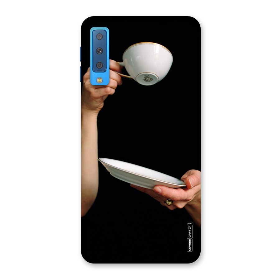 Classic Tea Cup Back Case for Galaxy A7 (2018)