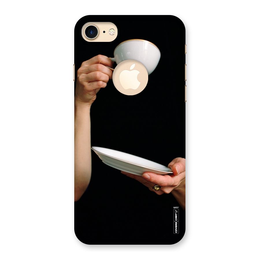 Classic Tea Cup Back Case for iPhone 7 Logo Cut