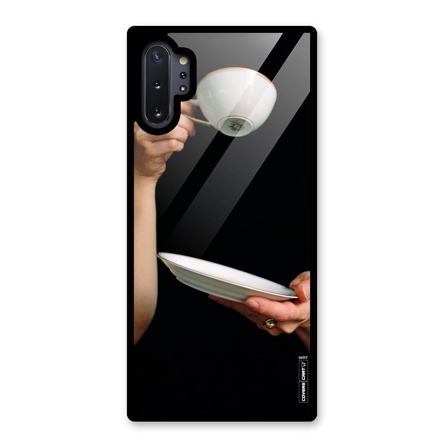 Classic Tea Cup Glass Back Case for Galaxy Note 10 Plus