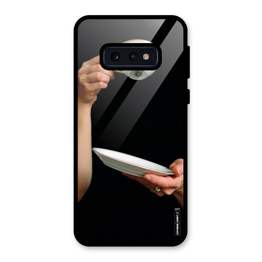 Classic Tea Cup Glass Back Case for Galaxy S10e