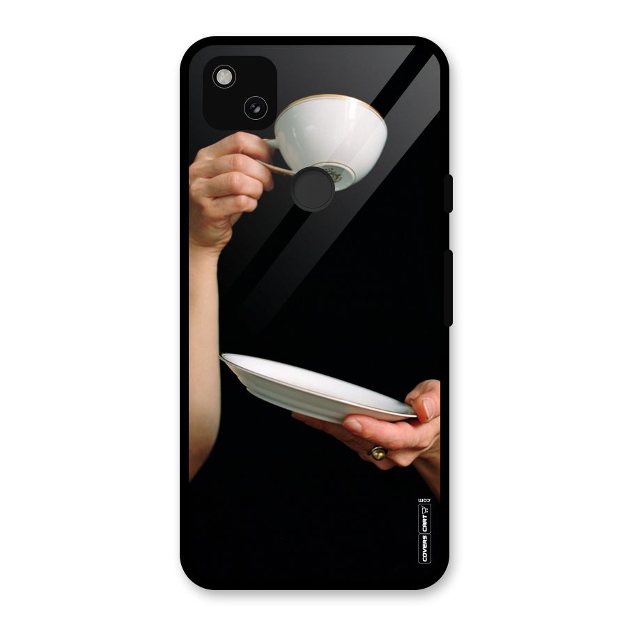 Classic Tea Cup Glass Back Case for Google Pixel 4a