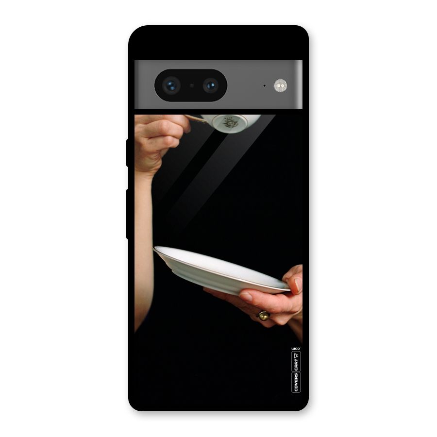 Classic Tea Cup Glass Back Case for Google Pixel 7