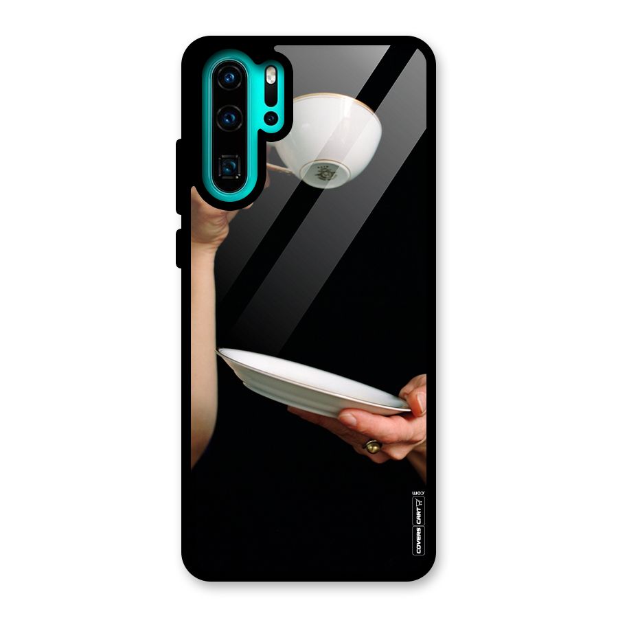 Classic Tea Cup Glass Back Case for Huawei P30 Pro