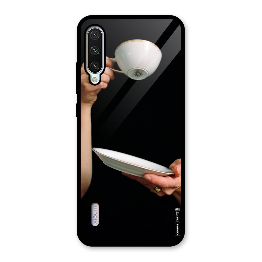 Classic Tea Cup Glass Back Case for Mi A3