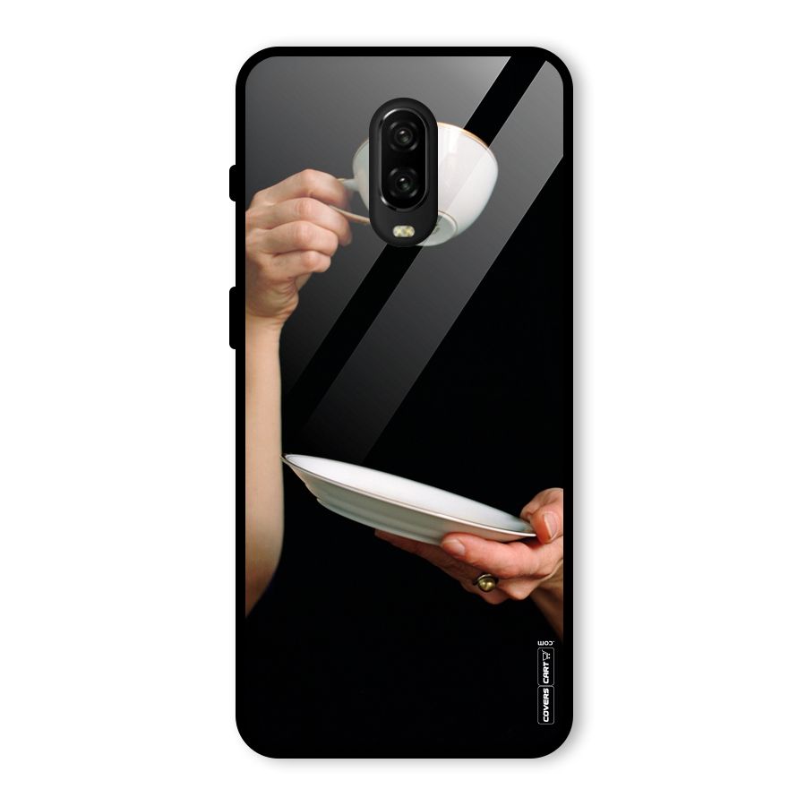 Classic Tea Cup Glass Back Case for OnePlus 6T