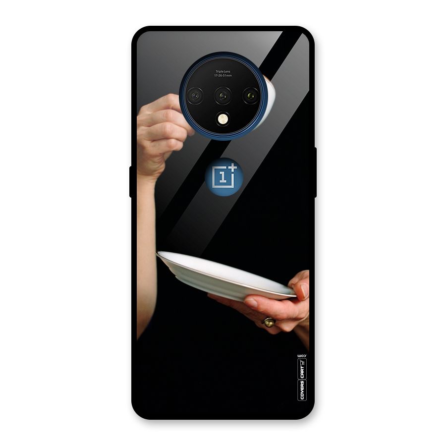 Classic Tea Cup Glass Back Case for OnePlus 7T