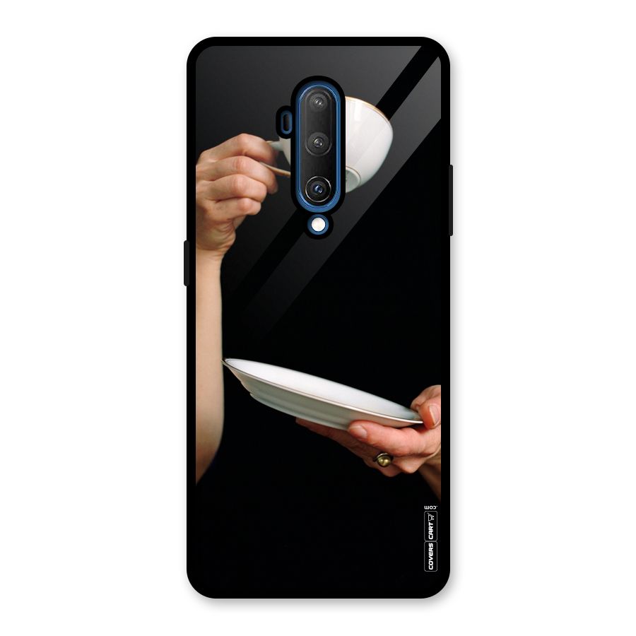 Classic Tea Cup Glass Back Case for OnePlus 7T Pro