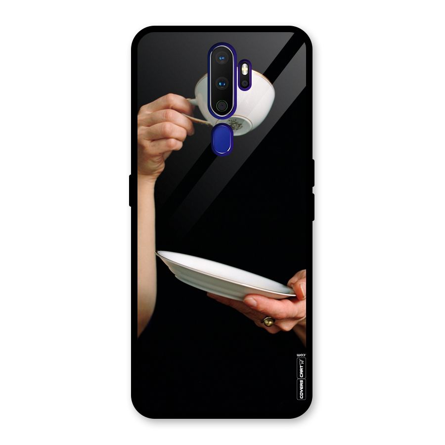 Classic Tea Cup Glass Back Case for Oppo A9 (2020)