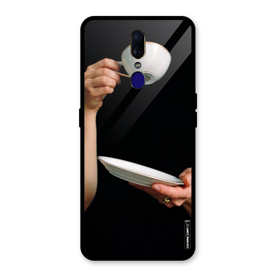 Classic Tea Cup Glass Back Case for Oppo F11