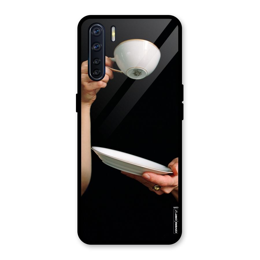 Classic Tea Cup Glass Back Case for Oppo F15