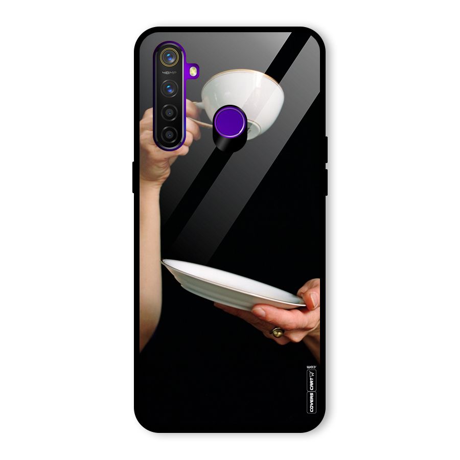 Classic Tea Cup Glass Back Case for Realme 5 Pro