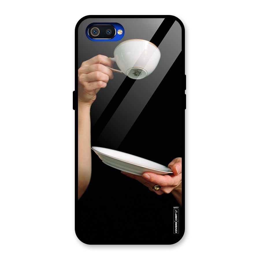 Classic Tea Cup Glass Back Case for Realme C2