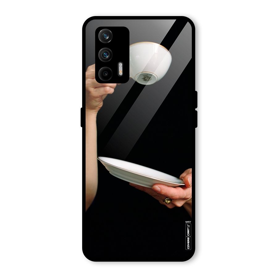 Classic Tea Cup Glass Back Case for Realme GT 5G