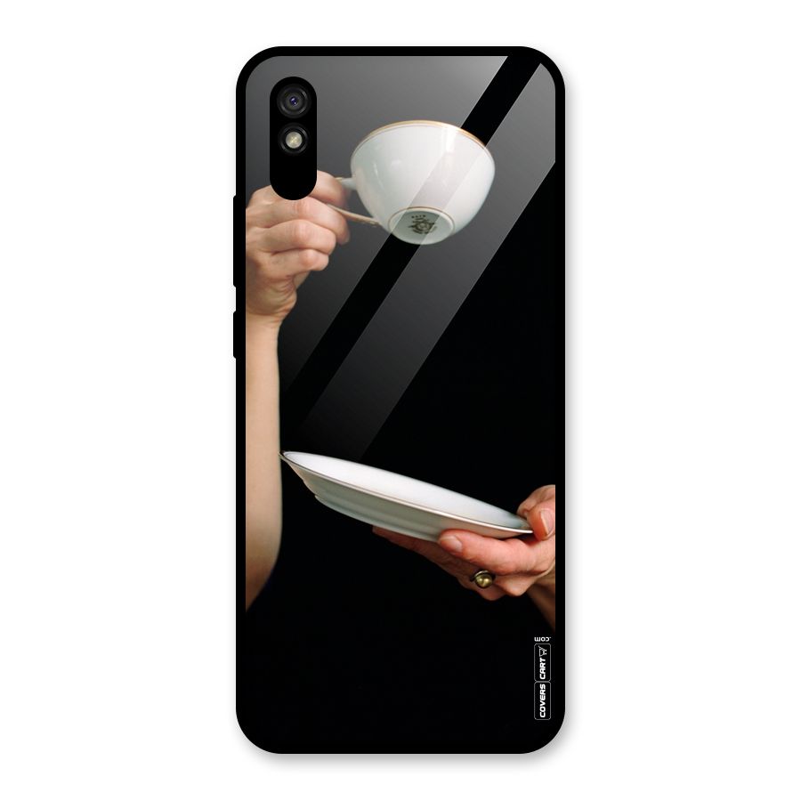 Classic Tea Cup Glass Back Case for Redmi 9i