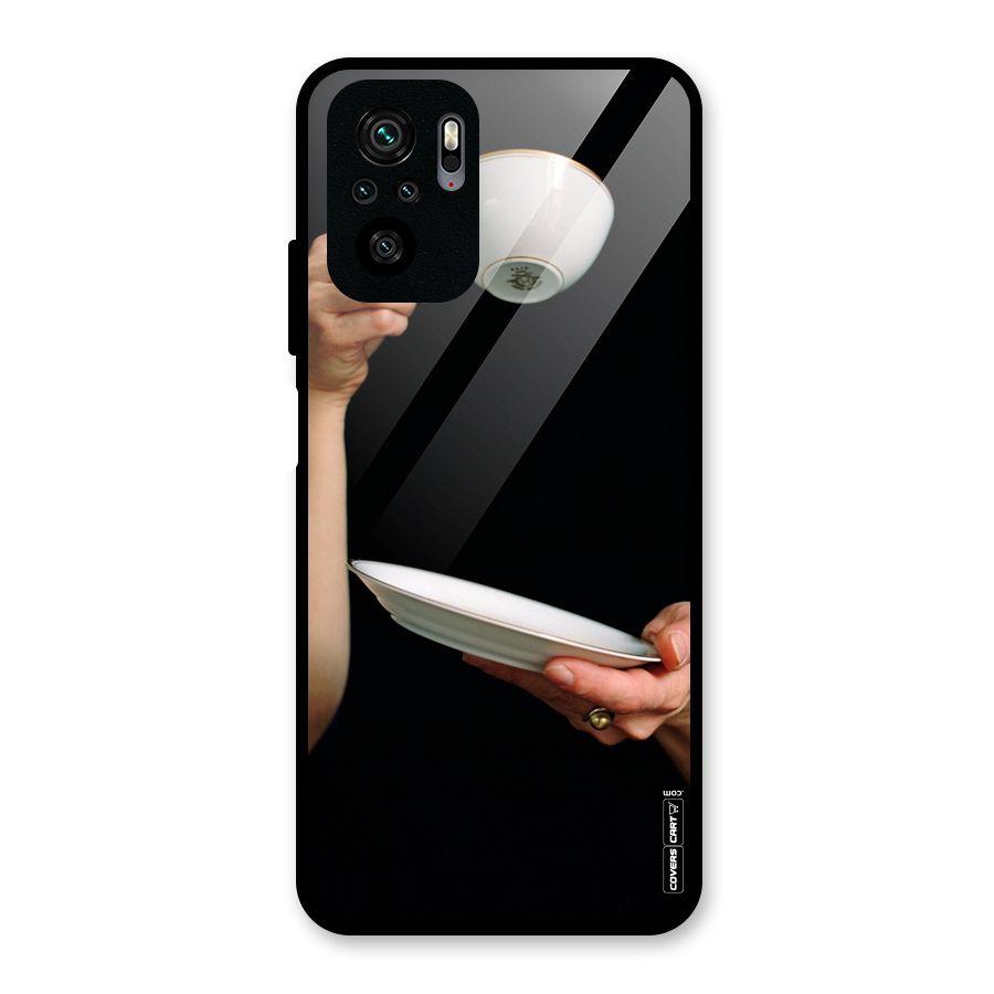Classic Tea Cup Glass Back Case for Redmi Note 10S