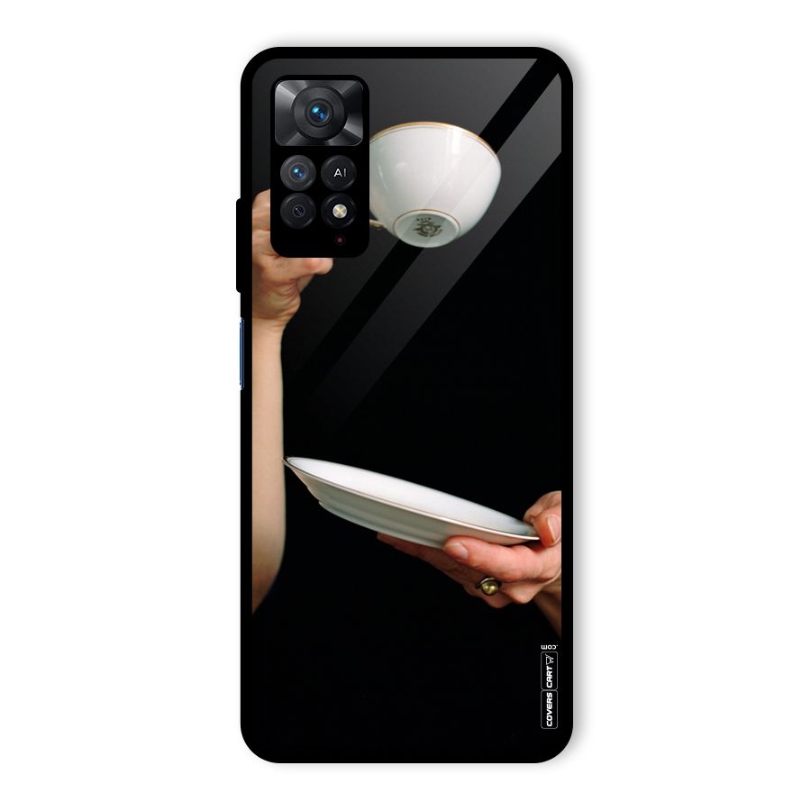 Classic Tea Cup Glass Back Case for Redmi Note 11 Pro