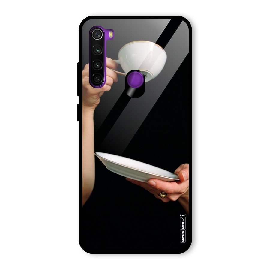 Classic Tea Cup Glass Back Case for Redmi Note 8