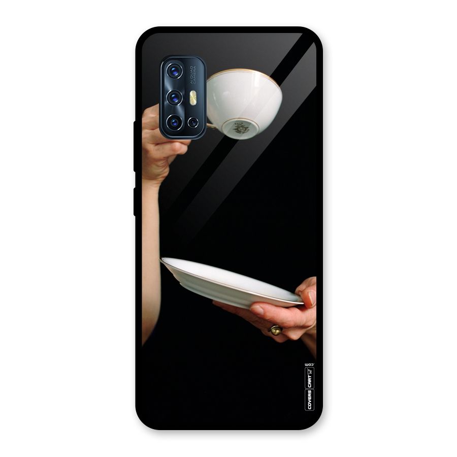 Classic Tea Cup Glass Back Case for Vivo V17
