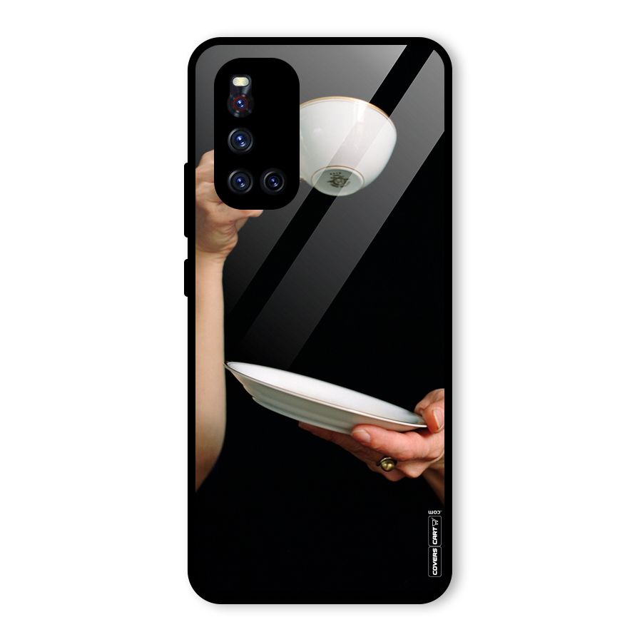 Classic Tea Cup Glass Back Case for Vivo V19