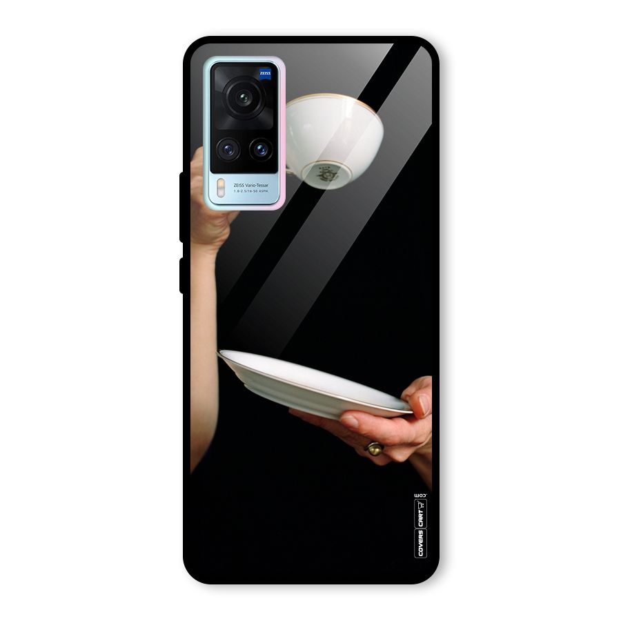 Classic Tea Cup Glass Back Case for Vivo X60