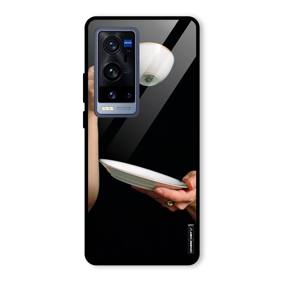 Classic Tea Cup Glass Back Case for Vivo X60 Pro Plus