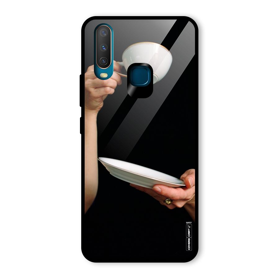 Classic Tea Cup Glass Back Case for Vivo Y12