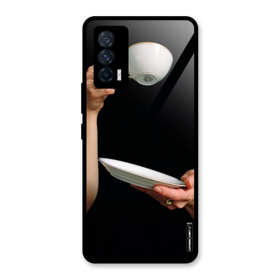 Classic Tea Cup Glass Back Case for Vivo iQOO 7 5G