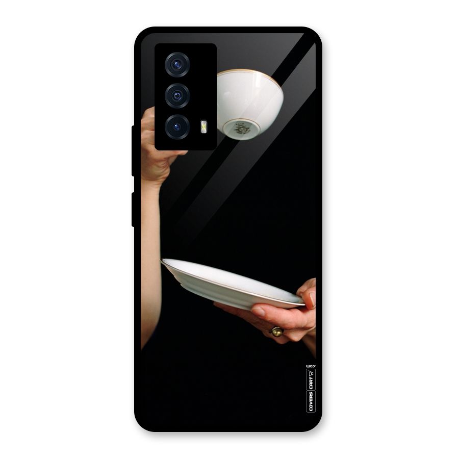 Classic Tea Cup Glass Back Case for Vivo iQOO Z5