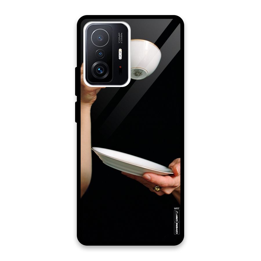 Classic Tea Cup Glass Back Case for Xiaomi 11T Pro