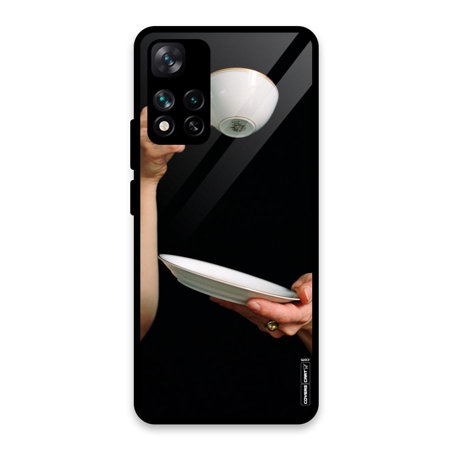 Classic Tea Cup Glass Back Case for Xiaomi 11i HyperCharge 5G