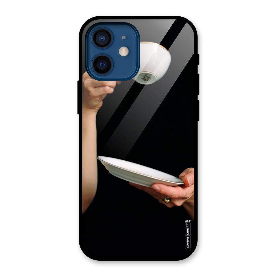 Classic Tea Cup Glass Back Case for iPhone 12 Mini