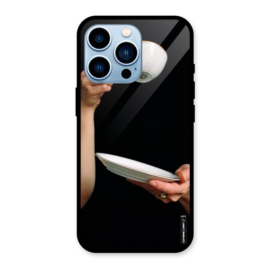 Classic Tea Cup Glass Back Case for iPhone 13 Pro