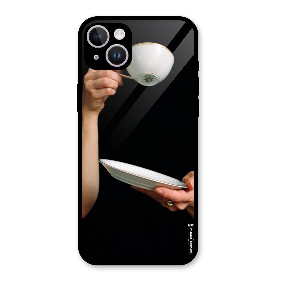 Classic Tea Cup Glass Back Case for iPhone 14 Plus