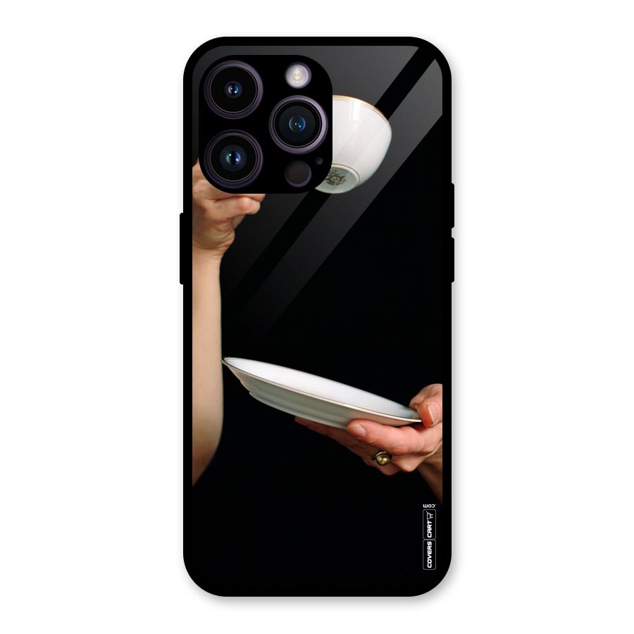 Classic Tea Cup Glass Back Case for iPhone 14 Pro Max