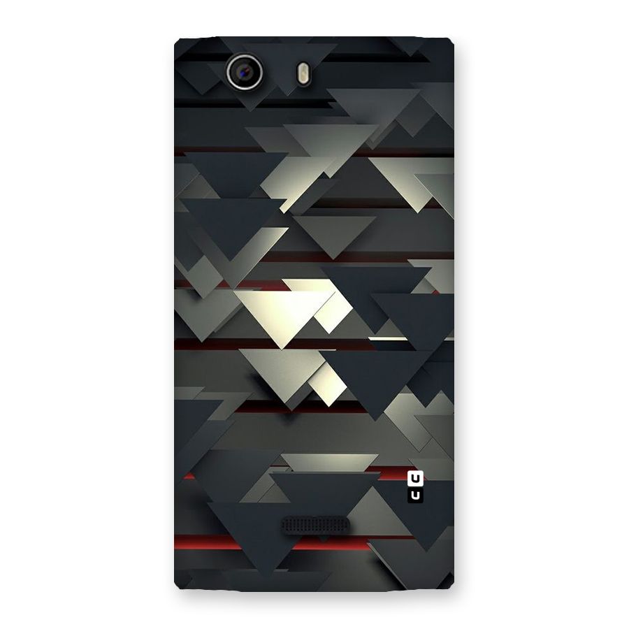 Classic Triangles Design Back Case for Canvas Nitro 2 E311