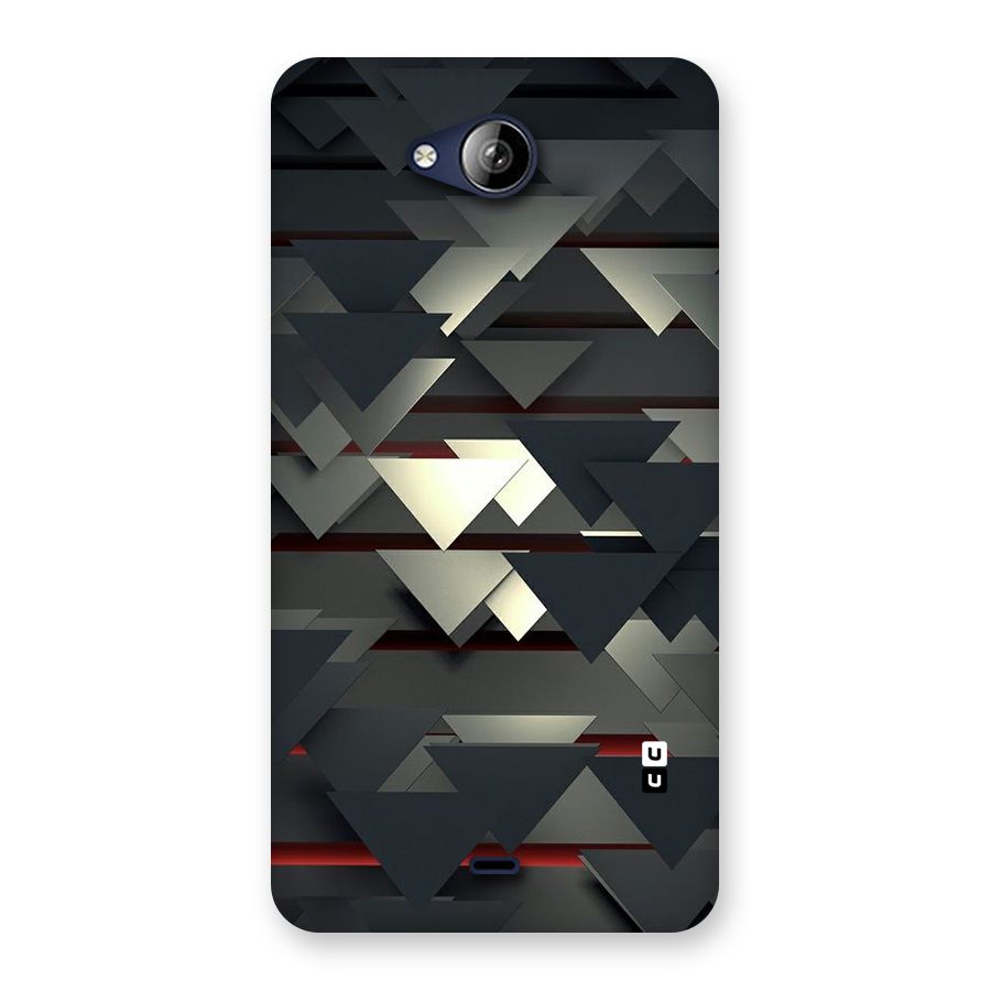 Classic Triangles Design Back Case for Canvas Play Q355