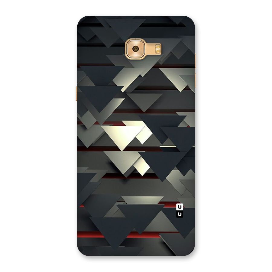 Classic Triangles Design Back Case for Galaxy C9 Pro