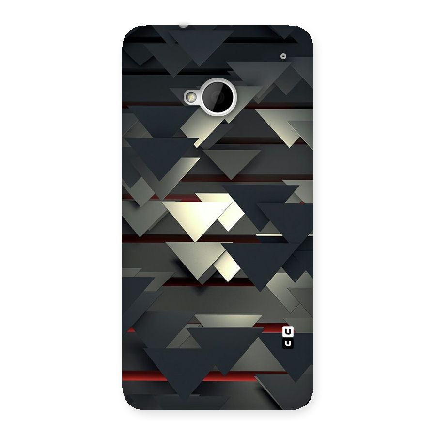 Classic Triangles Design Back Case for HTC One M7