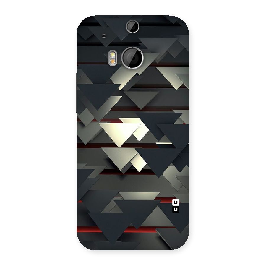 Classic Triangles Design Back Case for HTC One M8