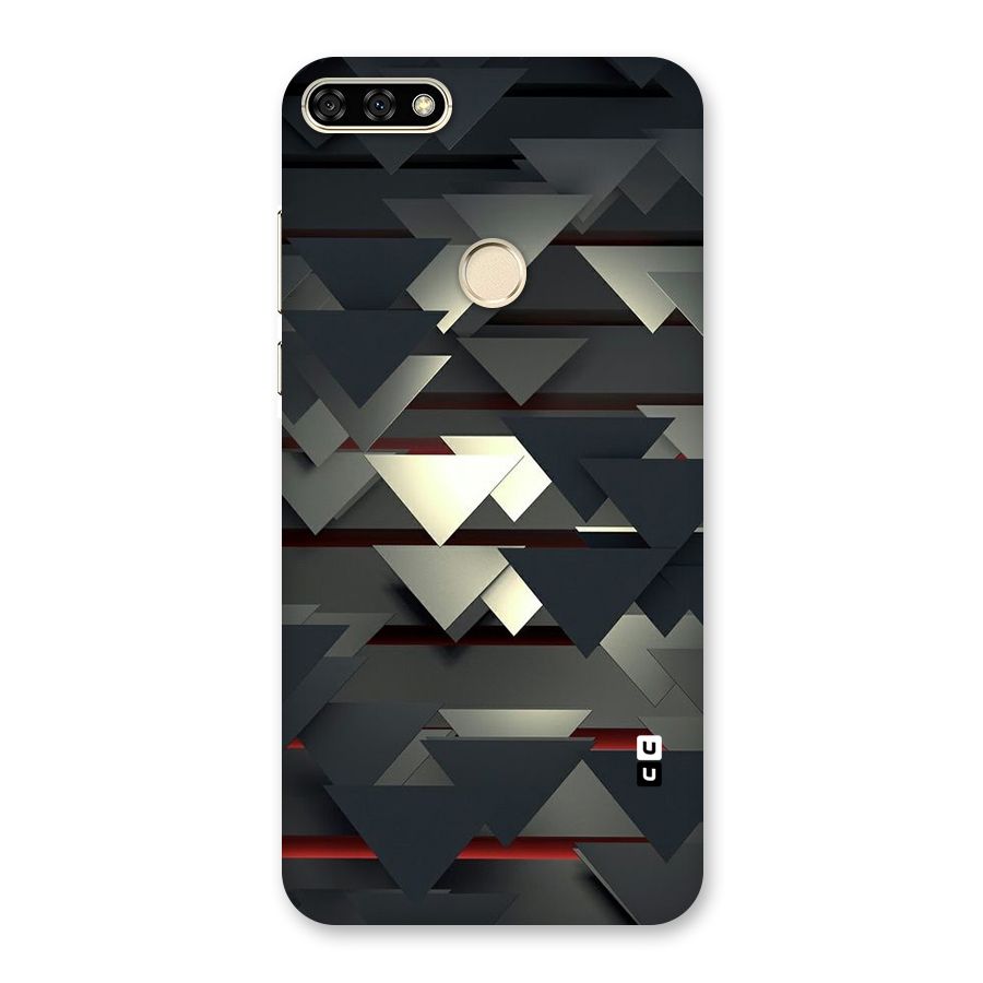 Classic Triangles Design Back Case for Honor 7A